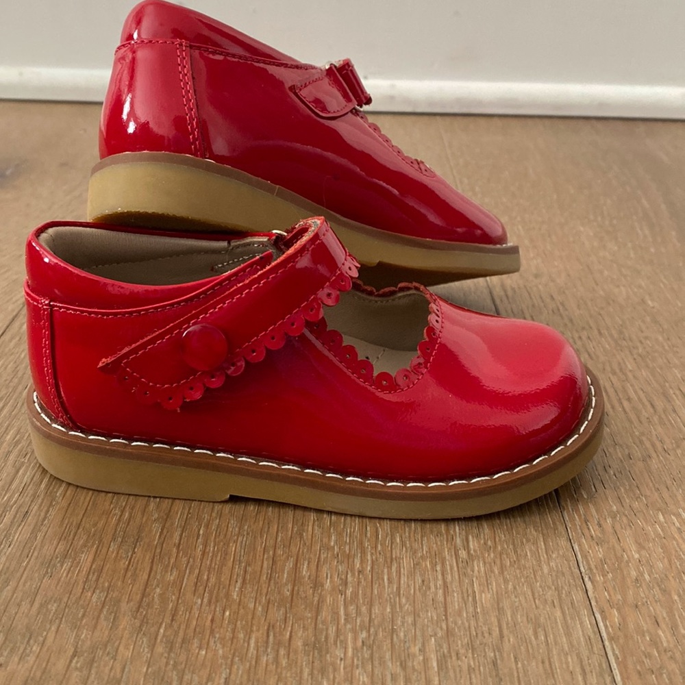 COPY - Elephantito Red Patent Leather Mary Janes. Toddler size US 7 / EU23